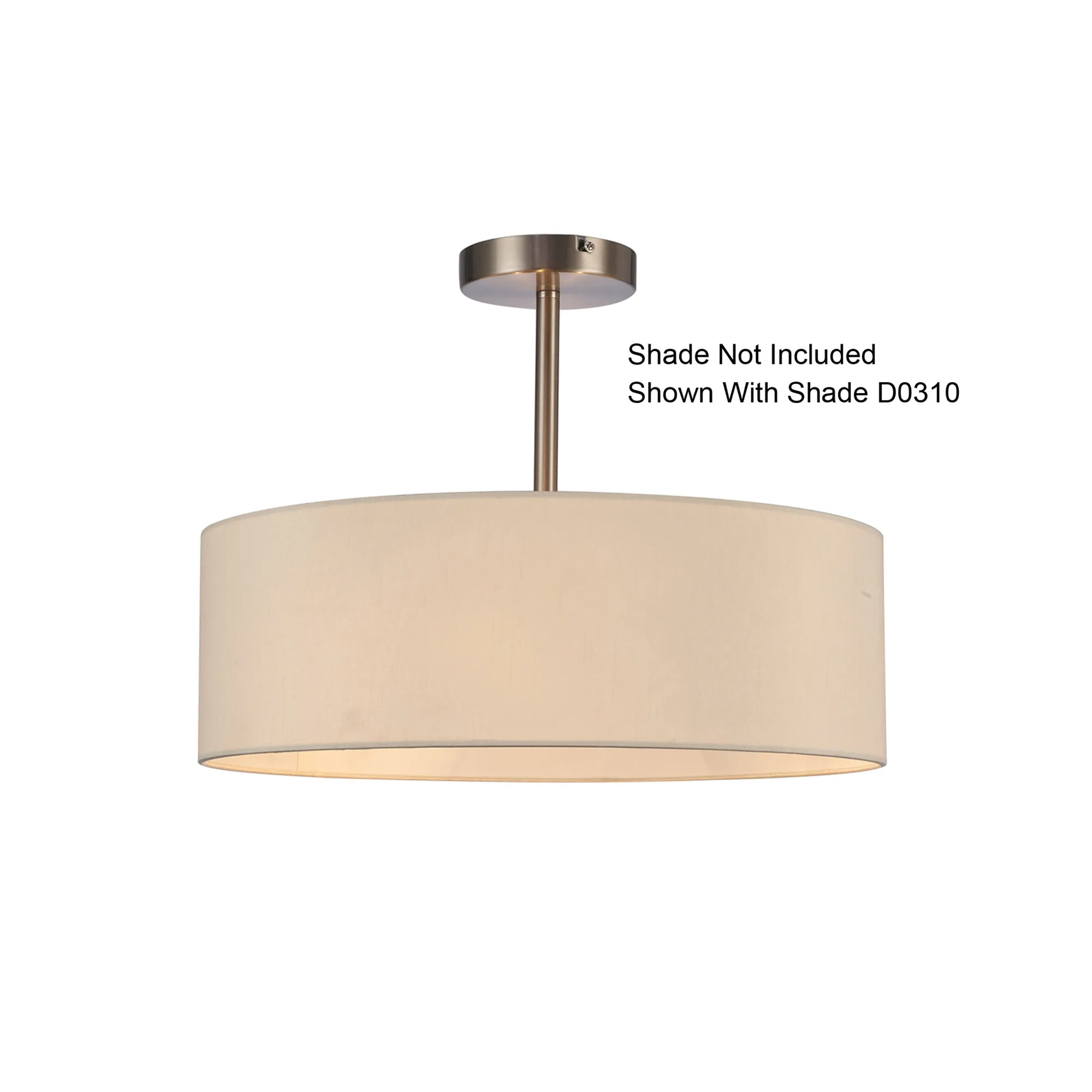 Baymont Semi Flush 3 Light Satin Nickel D0338  Deco Baymont SN